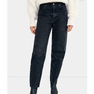 MARCELLA NYC Women 26 Monique Jeans Faded Black Barrel Leg‎